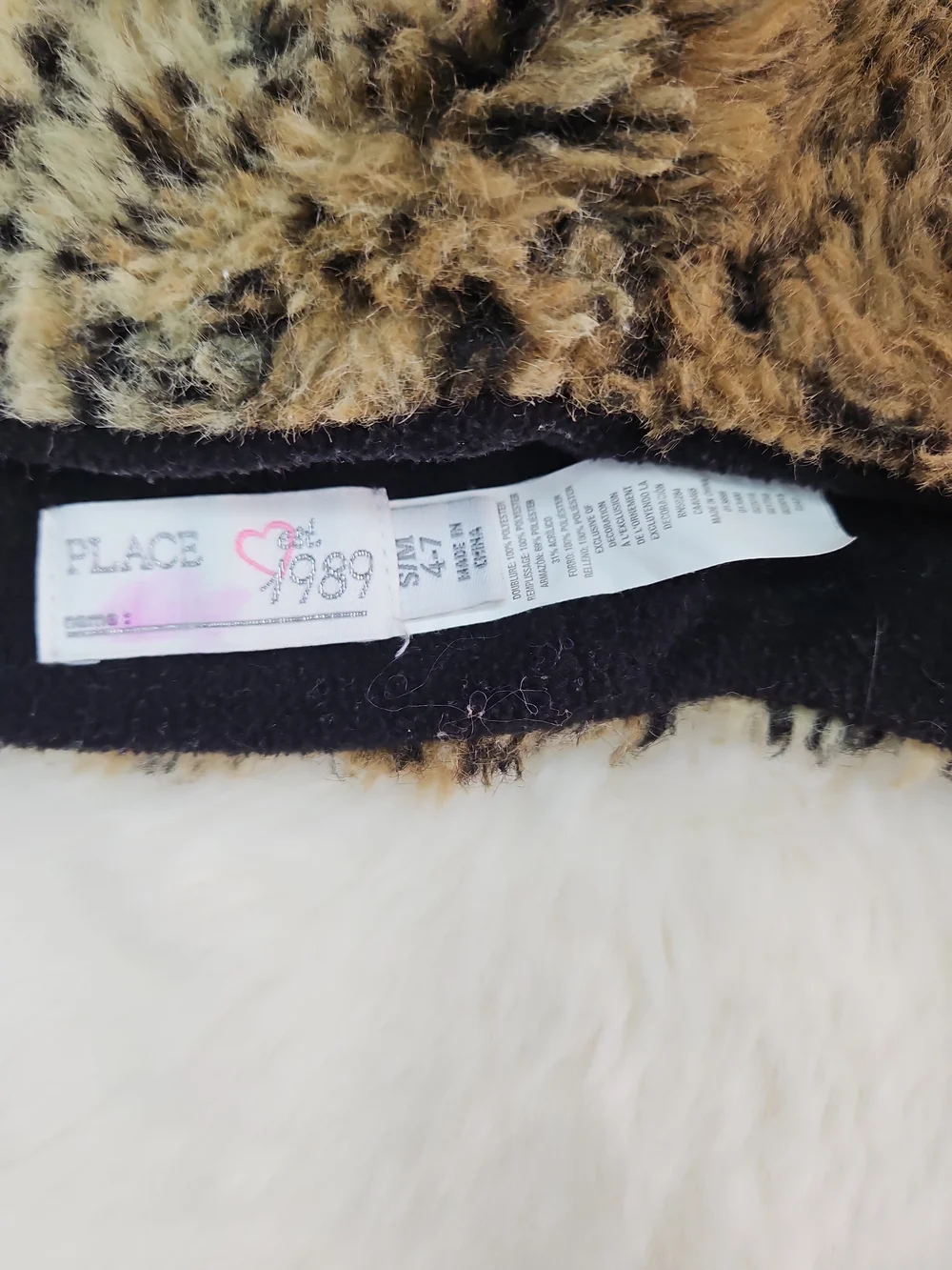 Plush Faux Fur Animal Ear Beanie Hat And Black Animal Ear Cap Childrens Small